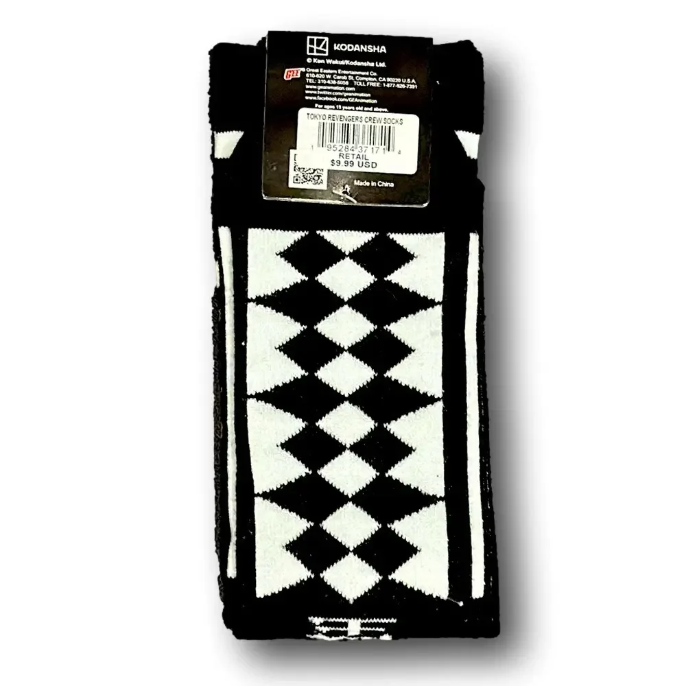 3/$20 Tokyo Revengers Funny Novelty Crew Socks - NWT